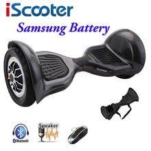 Load image into Gallery viewer, IScooter hoverboard 10 inch Bluetooth 2 Wheel Self balancing Electric Scooter two Smart Wheel with Remote key And LED Skateboard