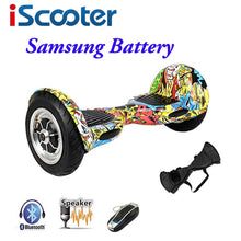 Load image into Gallery viewer, IScooter hoverboard 10 inch Bluetooth 2 Wheel Self balancing Electric Scooter two Smart Wheel with Remote key And LED Skateboard