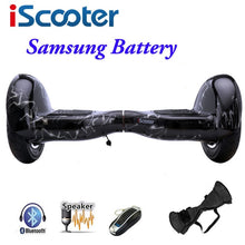 Load image into Gallery viewer, IScooter hoverboard 10 inch Bluetooth 2 Wheel Self balancing Electric Scooter two Smart Wheel with Remote key And LED Skateboard