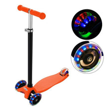 Load image into Gallery viewer, Colorful Flash Roller Scooter Skating cricket New Aluminum Alloy Kick Scooter T Style Handle Bar Best Gifts for Children Kids