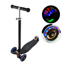 Load image into Gallery viewer, Colorful Flash Roller Scooter Skating cricket New Aluminum Alloy Kick Scooter T Style Handle Bar Best Gifts for Children Kids